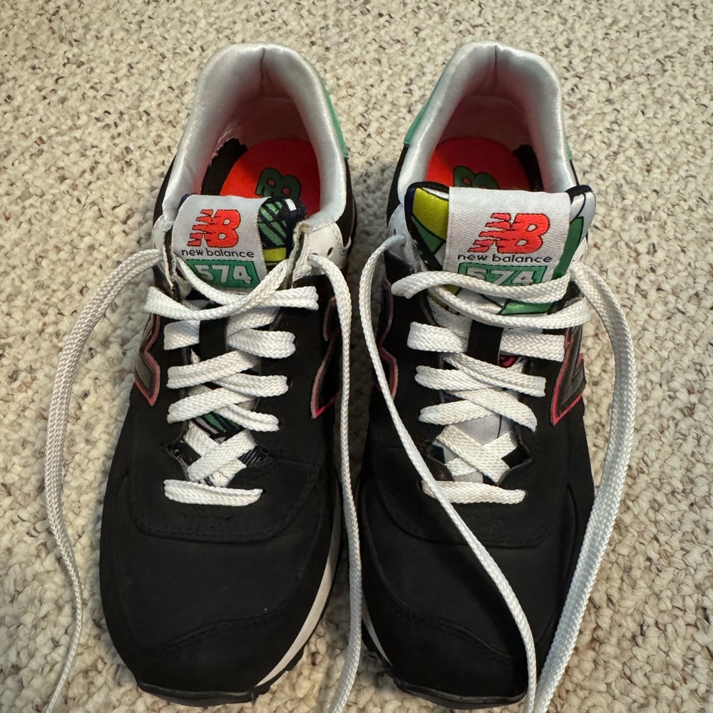 New Balance Women's Black 574 Sneakers